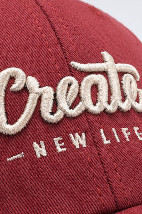 Adjustable Create New Life Baseball Cap